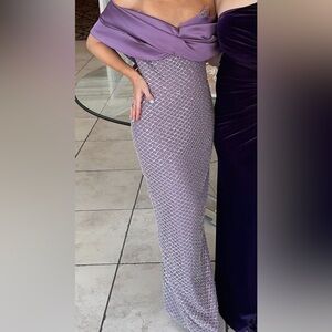 Custom Purple Sequin Dress
